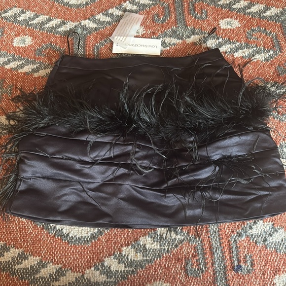 LoveShackFancy Viviette Skirt in Black size 2 - Picture 8 of 8